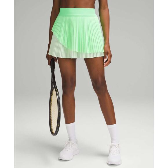 Lululemon Tiered Pleats High Rise Tennis Skirt Pistachio - Picture 5 of 10
